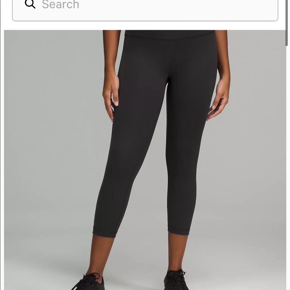 Womens lululemon leggings crop 23” wunder trains